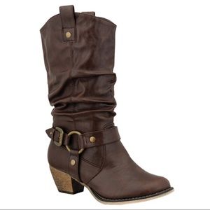 Kickin’ it in Style! Western Brown Heel Booties